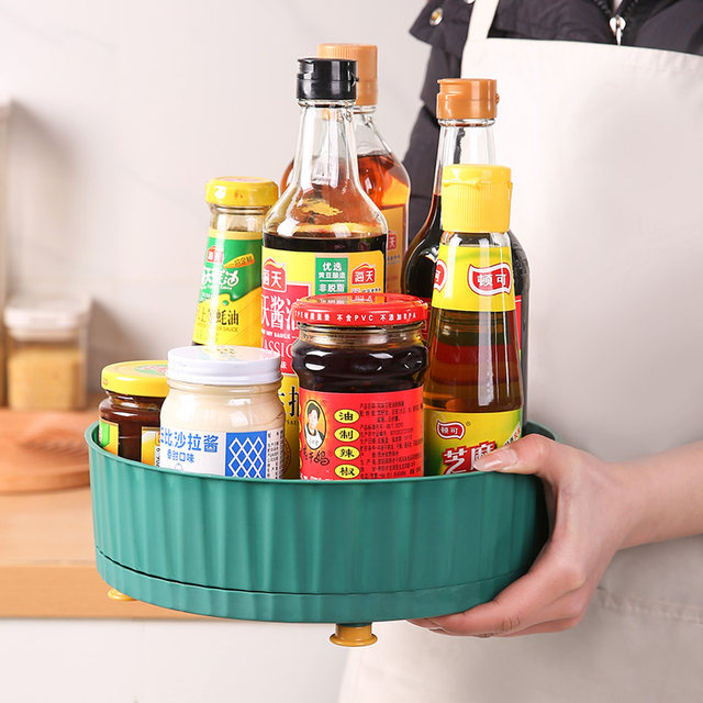 Rotating seasoning rack for kitchen special sauce and vinegar seasoning