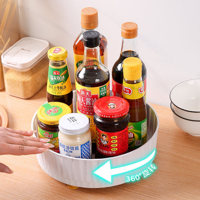 Rotating seasoning rack for kitchen special sauce and vinegar seasoning