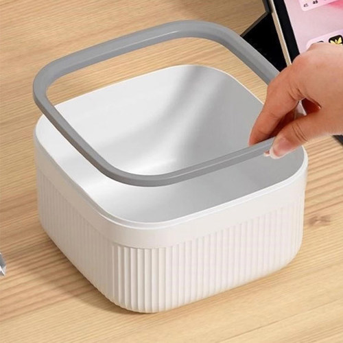 桌面垃圾桶可爱迷你办公室桌上茶几收纳桶小号创意家用台面纸篓 - 图1