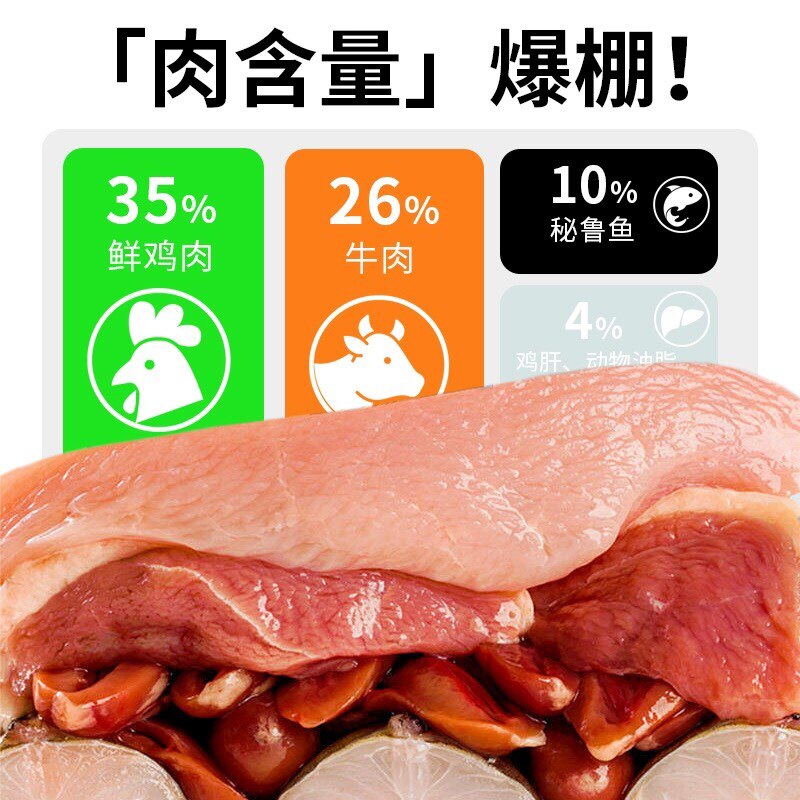 乔治自制鲜肉沉水猫粮增肥发腮营养高蛋白低盐低油天然粮成猫幼猫