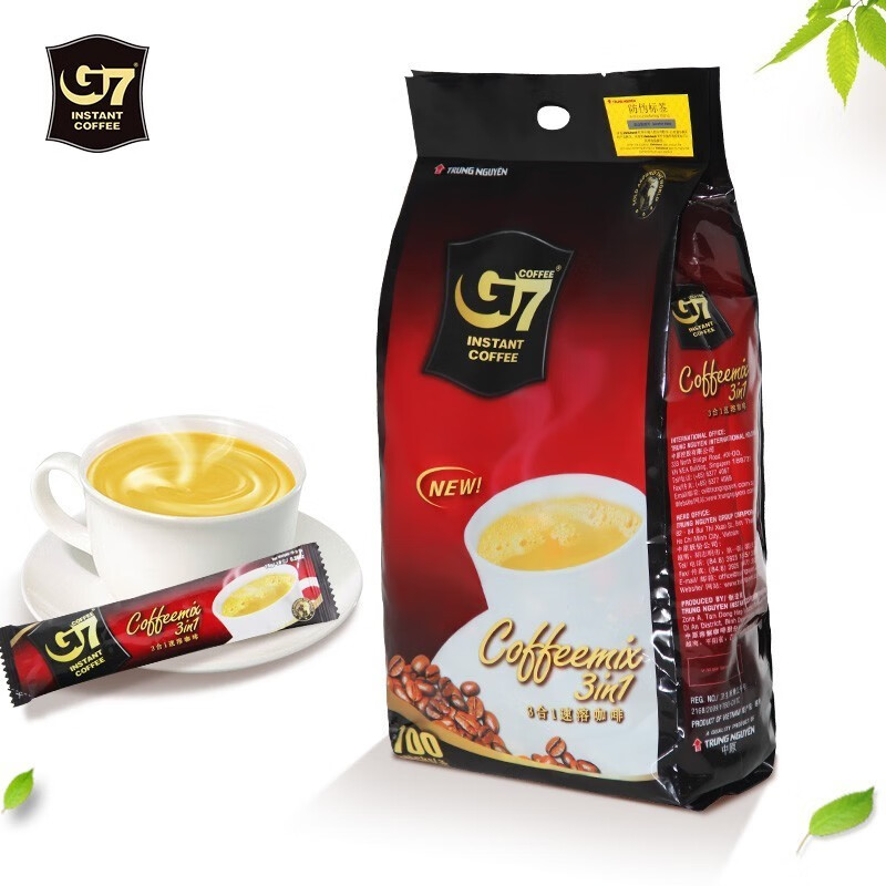 越南进口中原g7咖啡原味三合一速溶咖啡品尝装官方旗舰店正品50条 - 图0