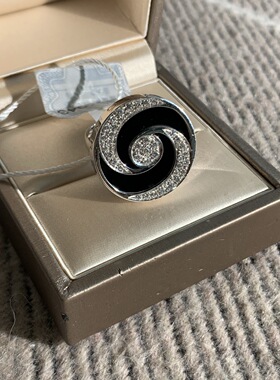 Bvlgari 宝格丽旋转白金戒指