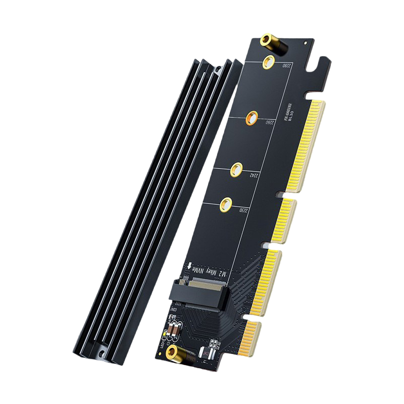 M.2NVME转接卡转PCI-E3.0X4 X8 X16扩展卡SSD固态硬盘M.2转接卡NVME固态2280转换M2扩展卡pcie x1 x4 x8 x16 - 图0