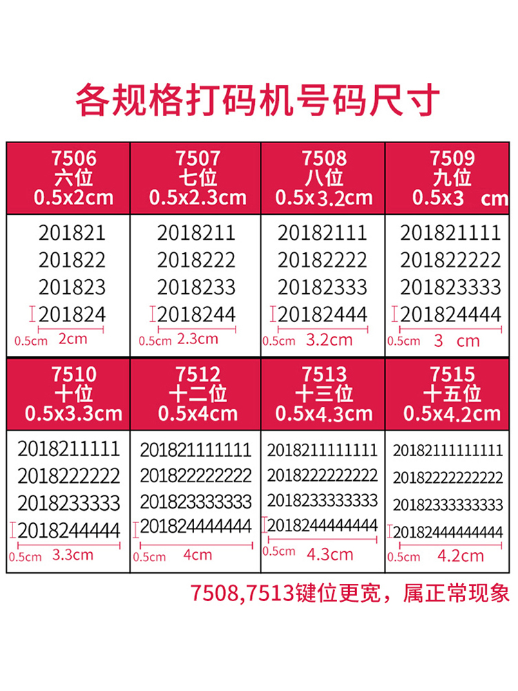 得力自动连续号码机 多位打码机手动带油墨财务打号机数字印章编号日期编码全自动连续页码器移印字机 - 图1