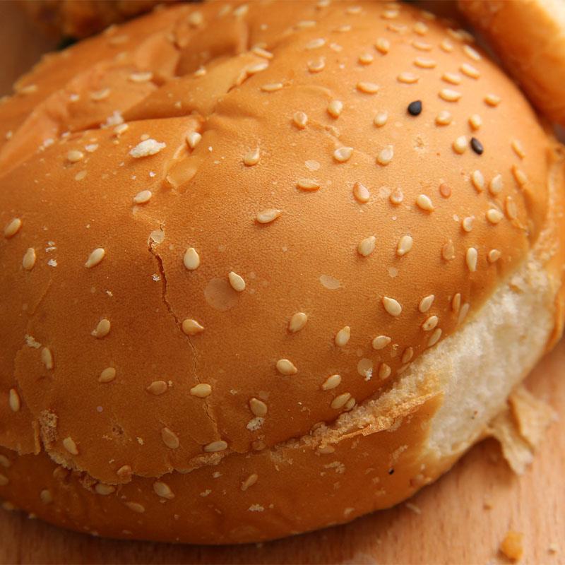 汉堡胚汉堡包家用商用面包胚皮家庭装早餐汉堡半成品即食整箱食材 - 图3