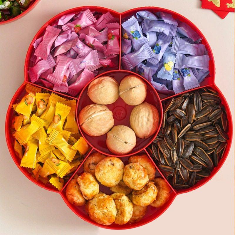 干果盒客厅茶几分格水果盘带盖过年结婚创意糖果盒零食坚果收纳盒,淘宝优惠券,粉丝福利购,淘宝优惠卷