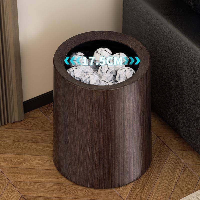 轻奢无盖隐藏垃圾袋式分类锥形纸篓北欧风卧室浴室木纹垃圾桶,淘宝优惠券,粉丝福利购,淘宝优惠卷