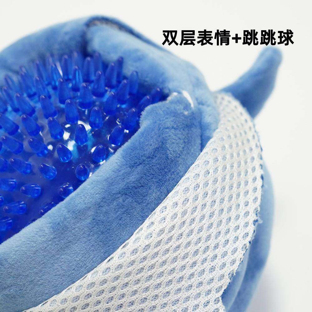 粉猪跳跳球鲨鱼玩偶双层咬不烂弹力球发声宠物玩具宠物球弹跳力强,淘宝优惠券,粉丝福利购,淘宝优惠卷