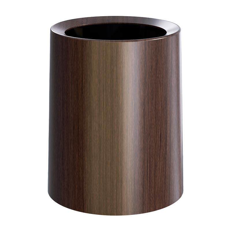 轻奢无盖隐藏垃圾袋式分类锥形纸篓北欧风卧室浴室木纹垃圾桶,淘宝优惠券,粉丝福利购,淘宝优惠卷