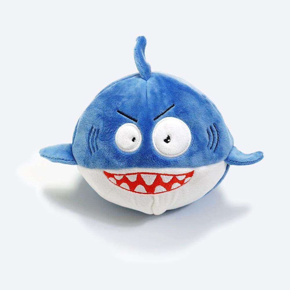 粉猪跳跳球鲨鱼玩偶双层咬不烂弹力球发声宠物玩具宠物球弹跳力强,淘宝优惠券,粉丝福利购,淘宝优惠卷