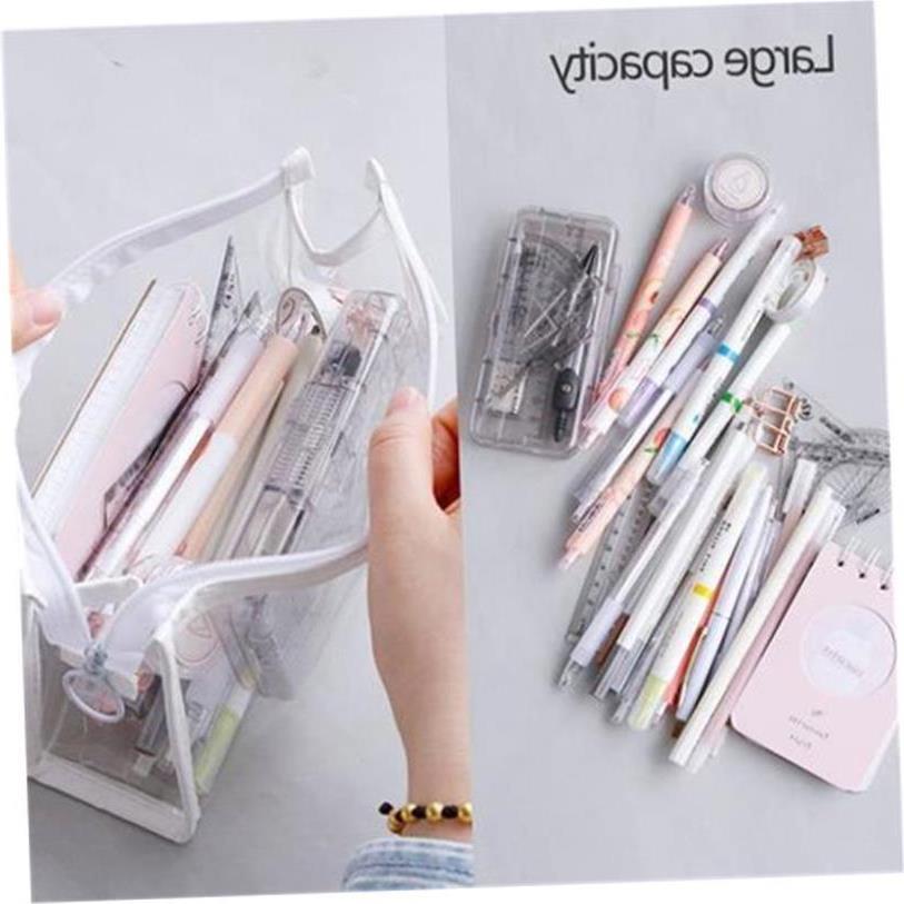 nts Stationery School Supplies Portable Pen Pencil Pouch Bag - 图2