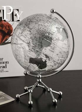 高档酒柜地球仪摆件轻奢高档家居客厅电视柜酒柜办公室桌装饰品