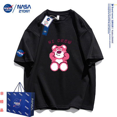 NASA联名官网宇航太空人纯棉短袖T恤夏季2023新款ins潮牌男女款ZZ