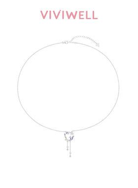 VIVIWELL轻奢925银蝴蝶项链女