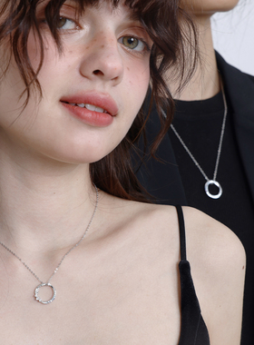 VIVIWELL磁吸夜光925银情侣项链