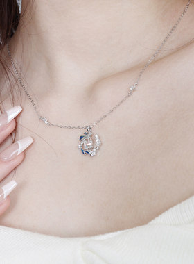 VIVIWELL鲸梦蝶舞项链925银女款