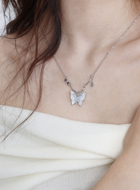 VIVIWELL海盐冰蝶项链