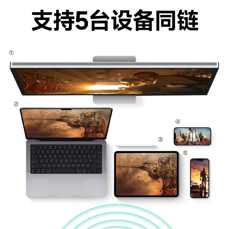 蓝牙便携键盘无线适用苹果小米华为ipadAir6平板手机通用折叠超薄电脑笔记本粉色安卓windows办公台式机上班