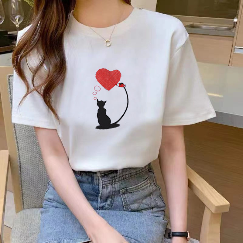 【多款可选】女生夏季时尚百搭圆领短袖