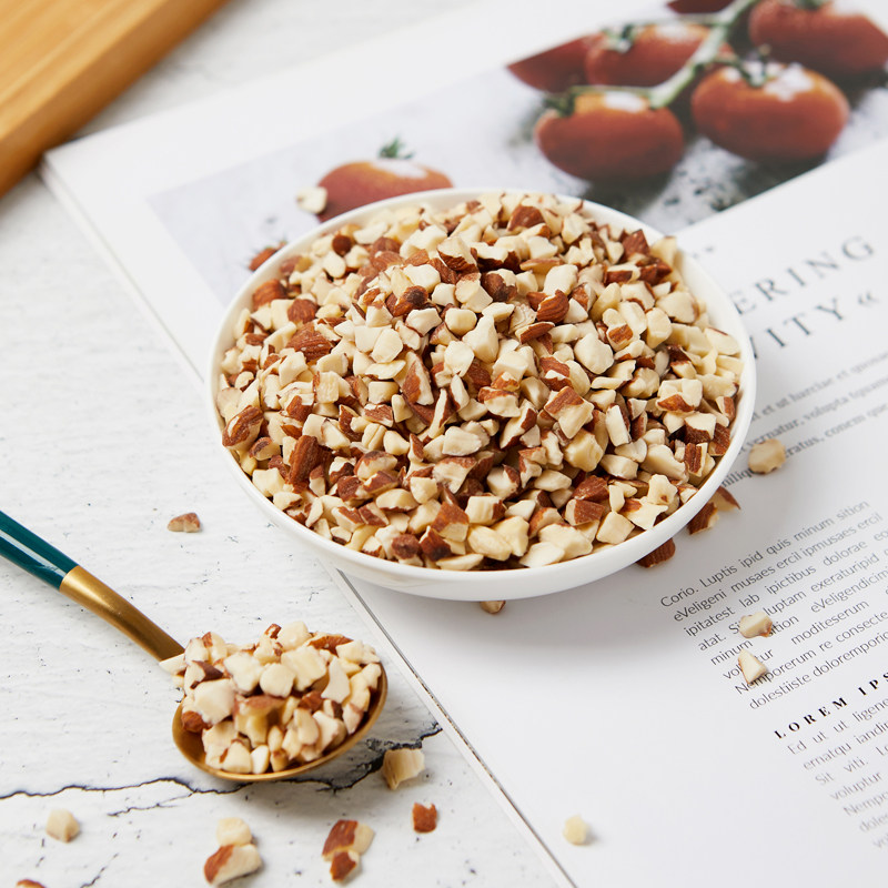 原味熟杏仁碎粒扁桃仁巴坦木生巴达木巴旦木碎500g坚果碎烘焙专用,淘宝优惠券,粉丝福利购,淘宝优惠卷