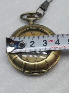 古董古玩复古铜怀表翻盖纪念表怀旧客厅家用乡下收藏老物件