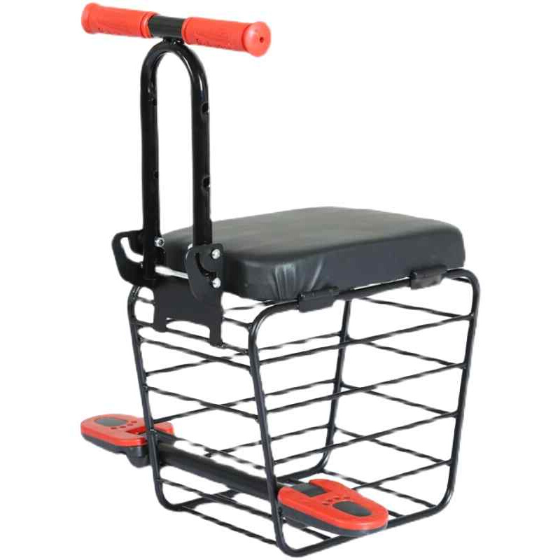 电动车儿童座椅储物筐前置小孩子宝宝男女电动车安全座椅 - 图3