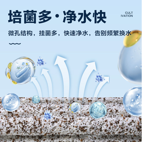 鱼缸过滤材料细菌屋滤材鱼池水族底滤陶瓷环过滤棉净水培菌过滤器 - 图2