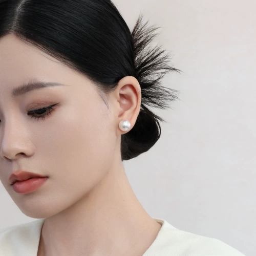 Белые серьги из жемчуга, серебро 999 пробы, легкий роскошный стиль, изысканный стиль