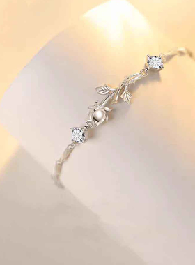 小王子玫瑰花手链女生轻奢小众精致高级感百搭闺蜜手串2025年新款