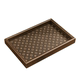High-end retro tea tray walnut jewelry rectangular