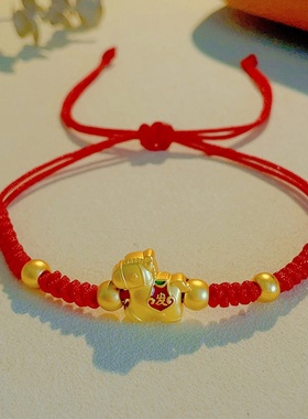 生肖马2026马年本命年小马红绳手链男女红色新年编织红手绳吉祥物