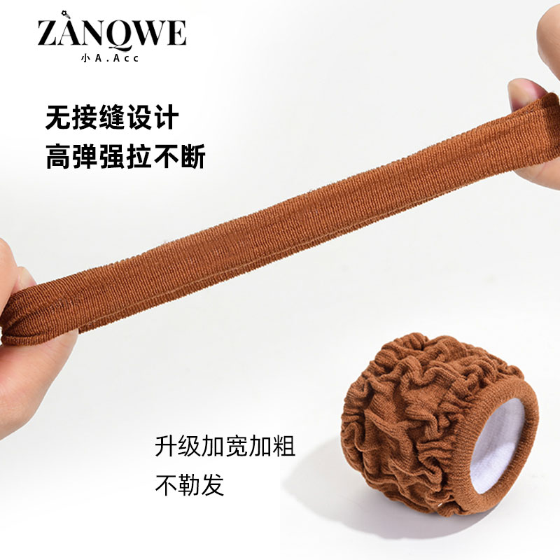 盘发发圈2025年新款扎头发皮筋头绳女丸子头发饰高弹发绳头饰神器 - 图2