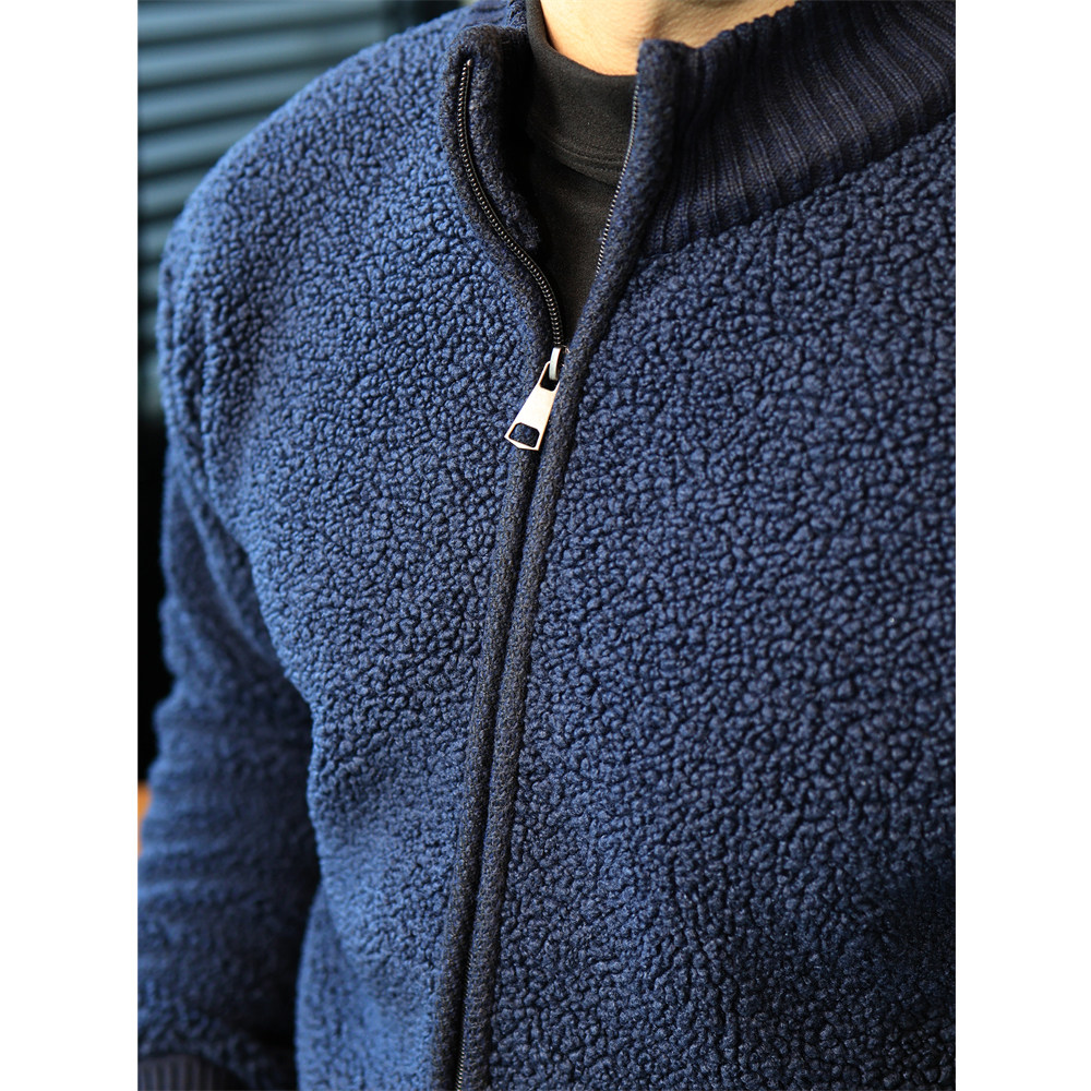 简素Design泰迪绒加厚卫衣外套男款重磅保暖针织衫宽松拉链上衣冬,淘宝优惠券,粉丝福利购,淘宝优惠卷