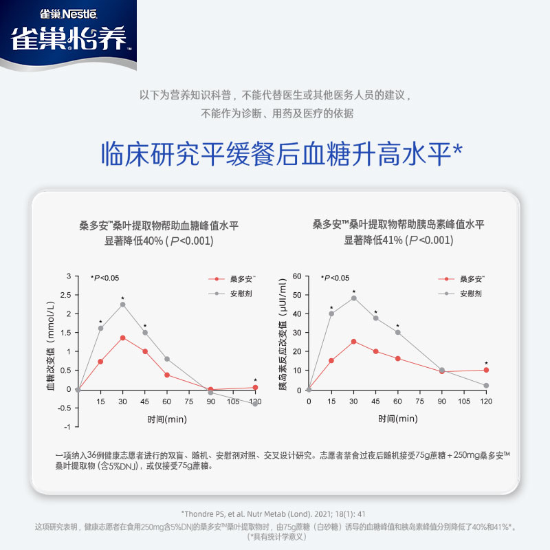 【旗舰店】雀巢怡养中老年糖律低GI多重营养高钙配方奶粉690g-图2