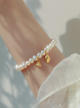 莲蓬淡水珍珠手链复古时尚设计气质大气好事莲莲珍珠手串生日礼物