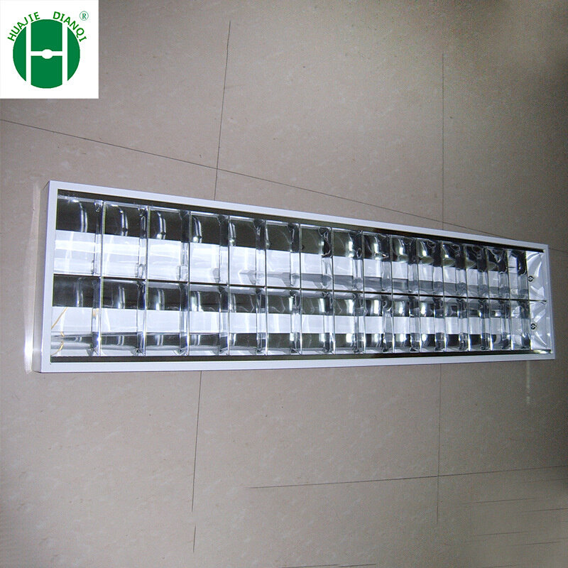30*120吸顶式格栅灯 T82*36w镜面铁led灯管灯盘明装格栅灯_虎窝淘