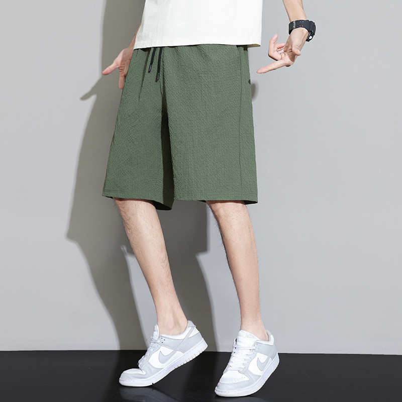 冰丝短裤男夏季薄款纯色潮牌宽松加肥大码休闲直筒五分中裤子胖子,淘宝优惠券,粉丝福利购,淘宝优惠卷