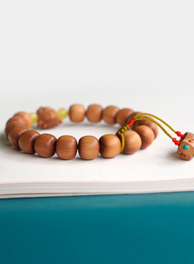 老山檀香木手串十二生肖牛手链