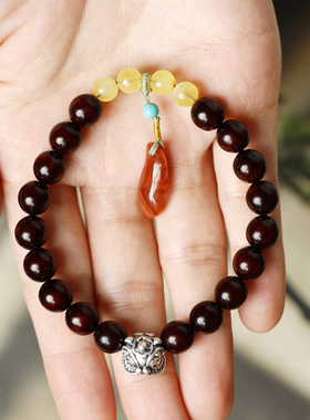 小叶紫檀手串女款手链佛珠念珠