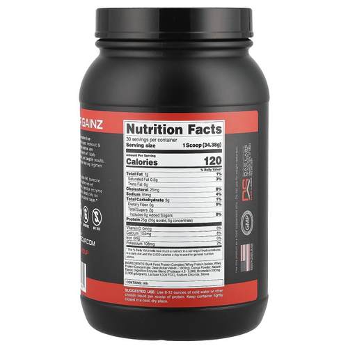 Bucked Up,Buck Feed，蛋白质，巧克力味，36.37 盎司（1031 克） - 图0