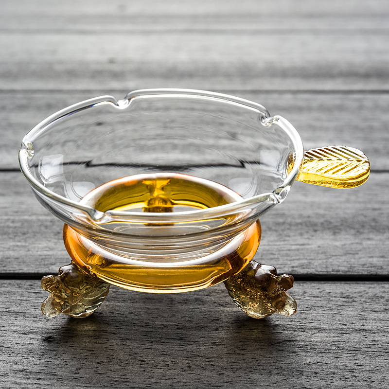 耐热玻璃茶壶茶漏透明玻璃功夫茶具茶道配件隔滤茶器 过滤网茶具 - 图2