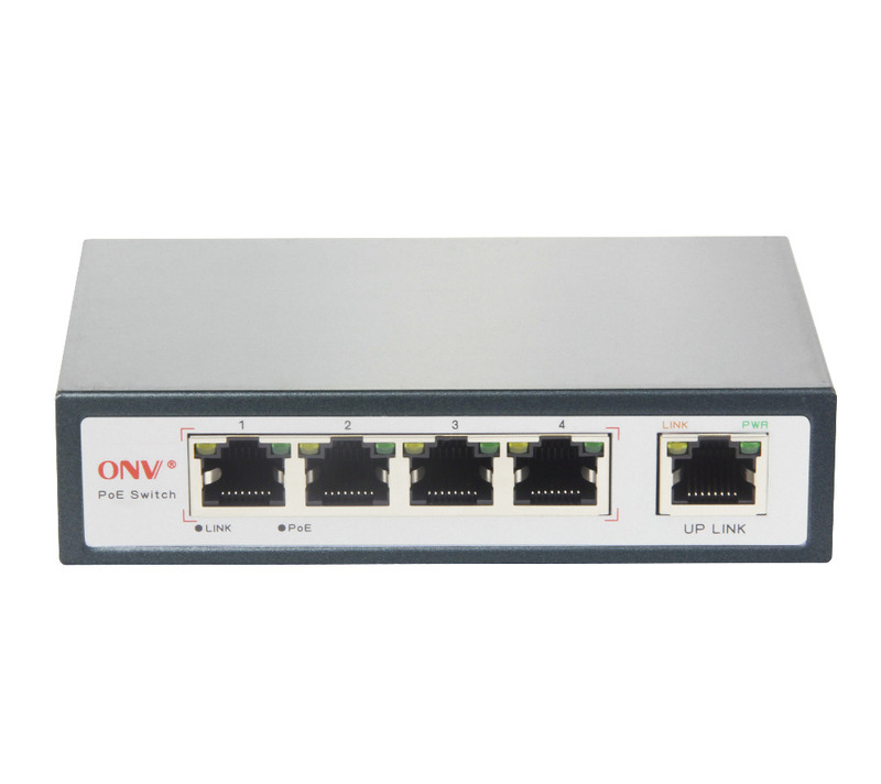 5 Port Switch, 4 Port AT PoE Ports and One Ethernet Uplink 1-图1