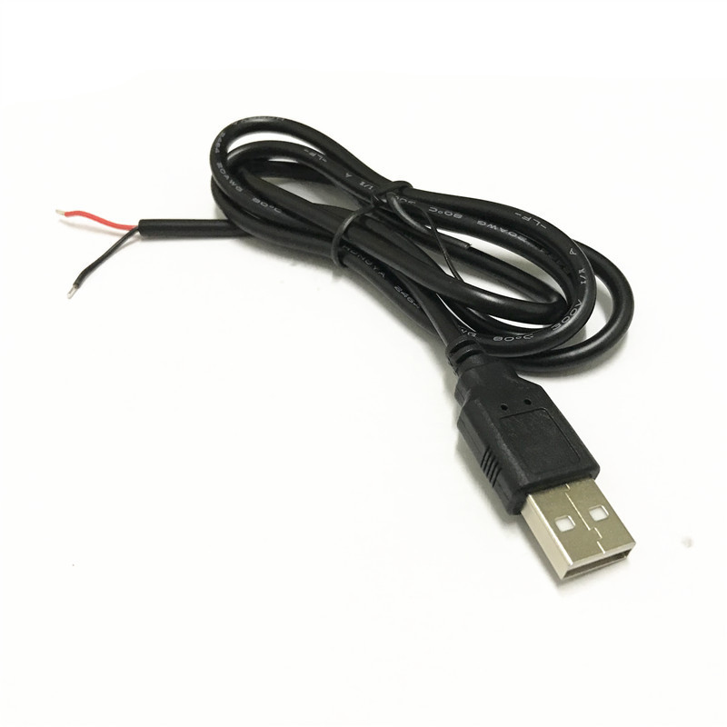 0.5 Square USB Male Head Line 2 Core Data Power Supply Charg-图2