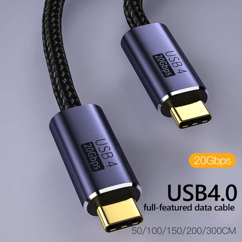 PD 100W USB 4.0 Type-C Male to Male Fast Charging Transfer D - 图1