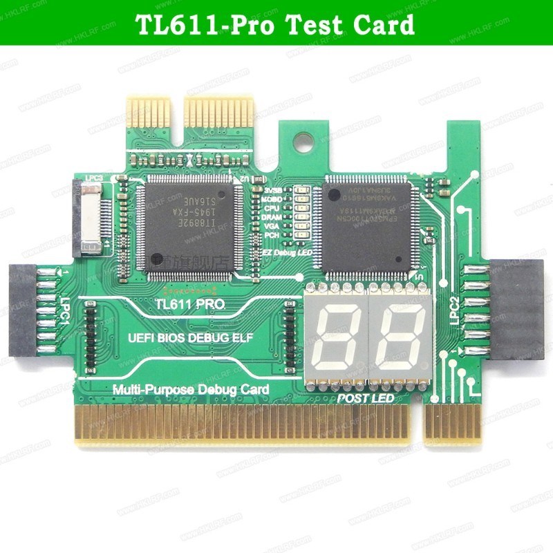 TL611 Pro LPC-DEBG Test Card PCI PCI-E LPC Multifunction Mot - 图0