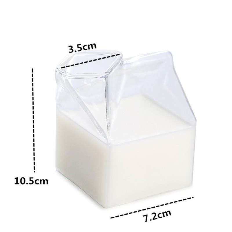 1 piece 250ML Half Pint Milk Carton Style Creative Mini Crea - 图0