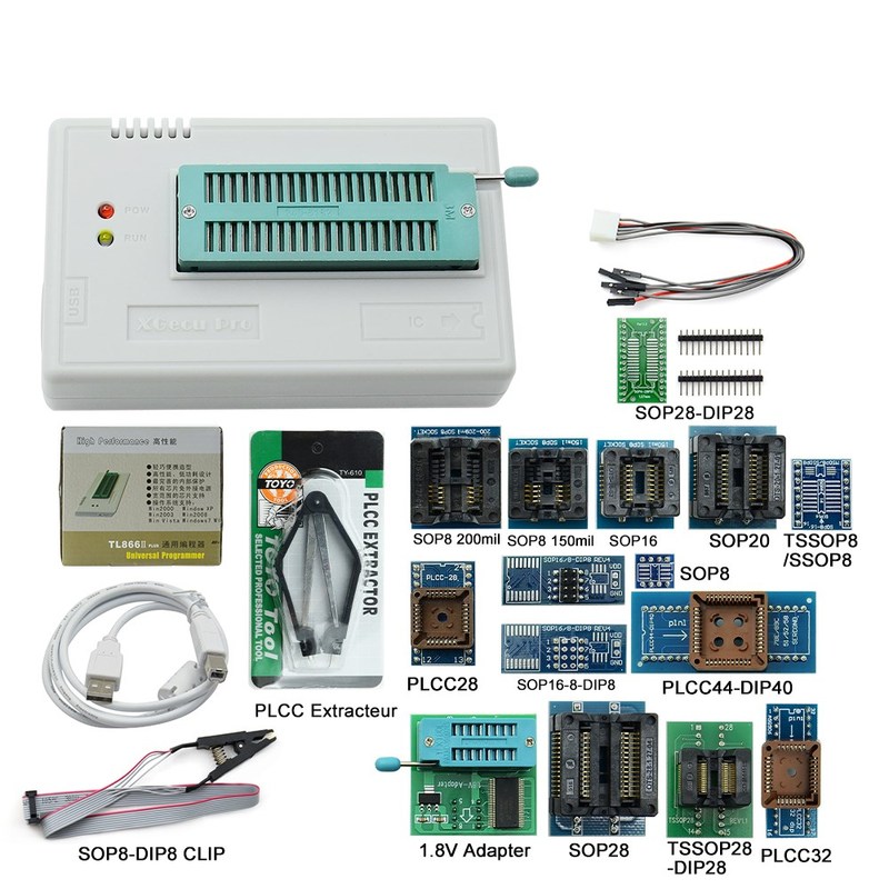 XGECU  Original Minipro TL866ii Plus + 12 Adapters EEPRO - 图0