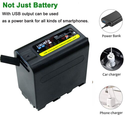 NP F960 NP-F970 NP-F960 NP-F980 NP F980 NP F970 F960 Batteri - 图0
