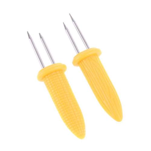 Corn on the Cob Holders Set for Skewers BBQ Twin Prong Sweet-图0