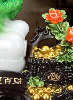 礼品一揽百财客厅办公室家居摆件白菜仿玉树脂工艺装饰品厂家